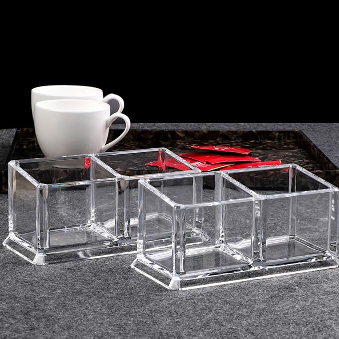 Acrylic Tea Bags Holder Coffee Sugar Bag Case Guest Room Storage Boxes - Image 8