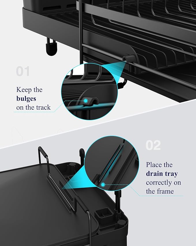 Kitsure Large Dish Drying Rack - Image 7