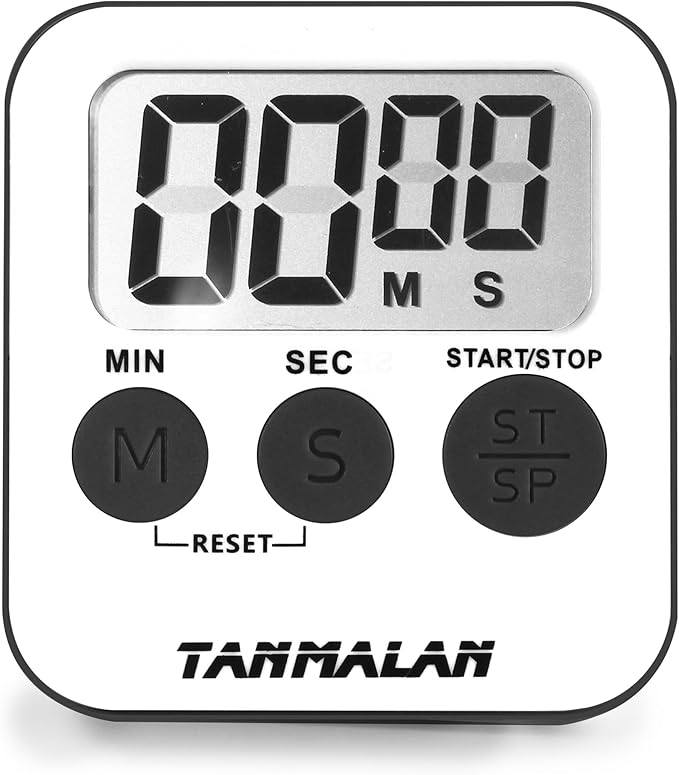 Tanmalan Kitchen Timer for Cooking Loud Alarm, Large Display, Auto Memory Loud - Image 2