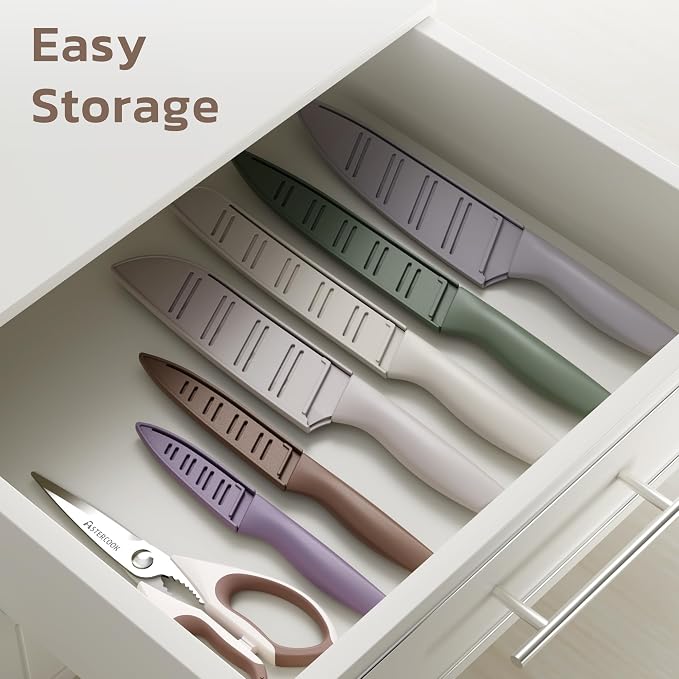Astercook Knife Set, 13 Pieces Kitchen Knives Set - Image 7