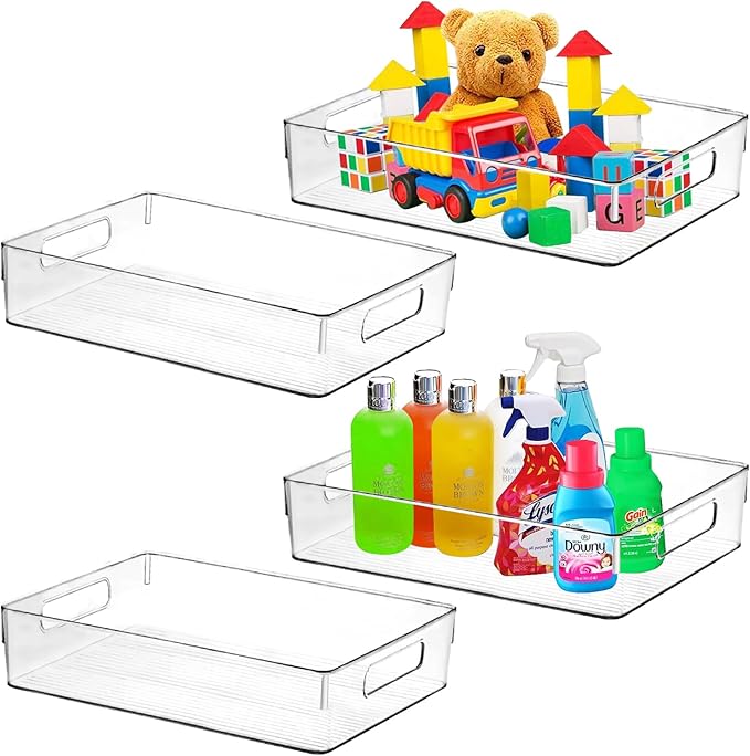 ShelfShaper Large Clear Plastic Storage Bins, Pantry Organizers and Storage - Image 6