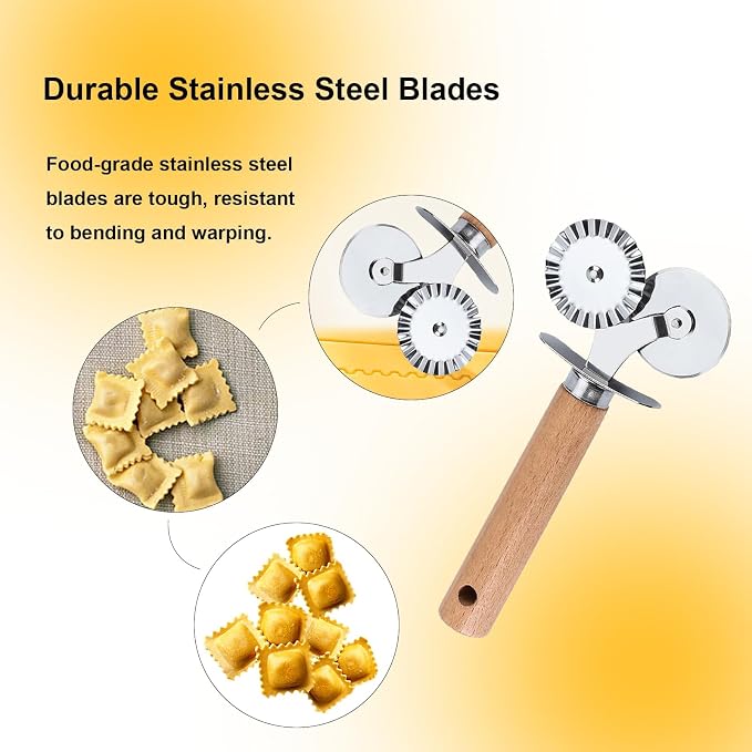 Pastry Double Cutter Wheel, Dual-Head Baking Tool - Image 3