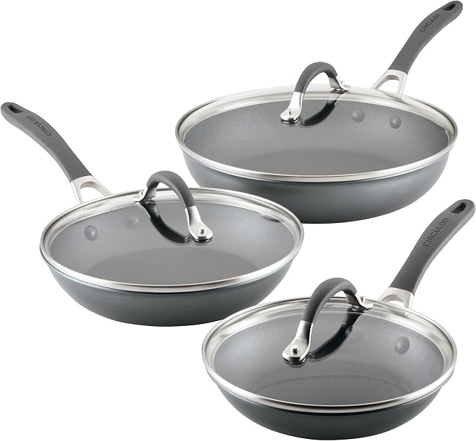 Circulon A1 Series with ScratchDefense Nonstick Induction Frying Pan Set by Circulon