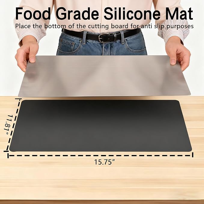 Large Stainless Steel Cutting Boards - Image 2