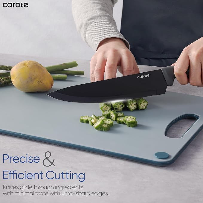 CAROTE 14Pcs Kitchen Knife Set, Stainless Steel knife set - Image 6