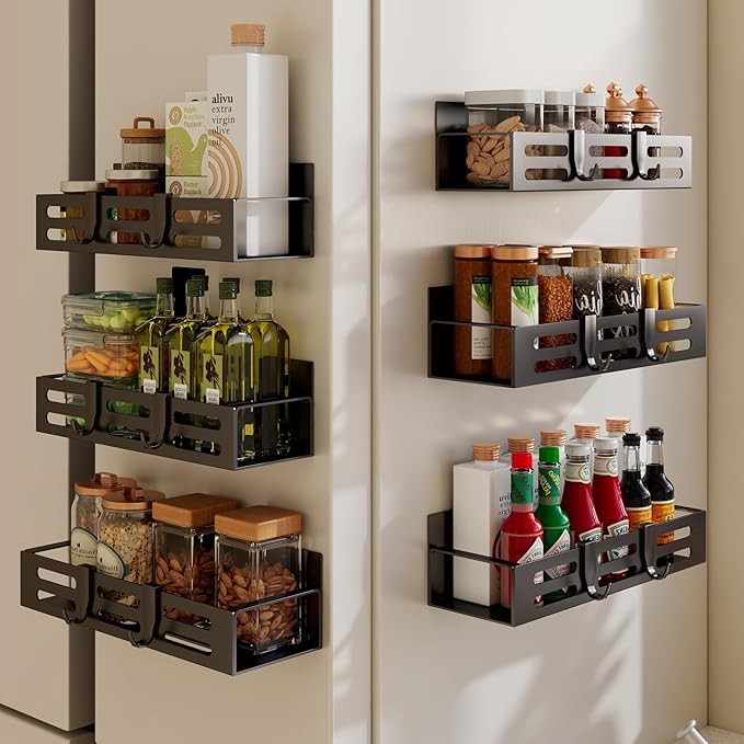 SETBAOO 6 Pack Magnetic Spice Rack by Unknown