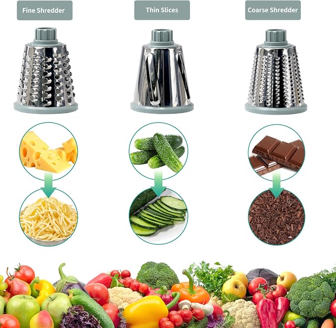 Cheese Grater with Handle, Vegetables and Fruits and Easy to Clean - Image 3