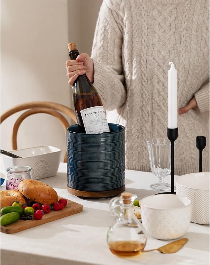 Utensil Holder, 360° Rotating Extra Large Ceramic Kitchen Utensil Holder - Image 3