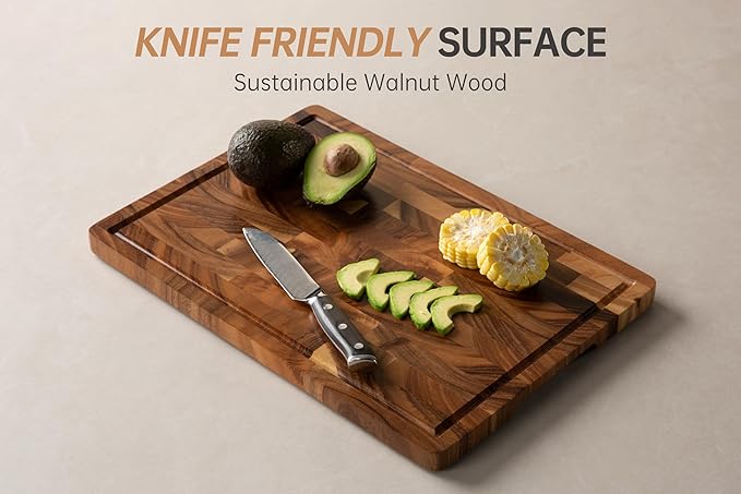 Walnut Wood Cutting Board, End Grain Wooden Cutting Boards - Image 2