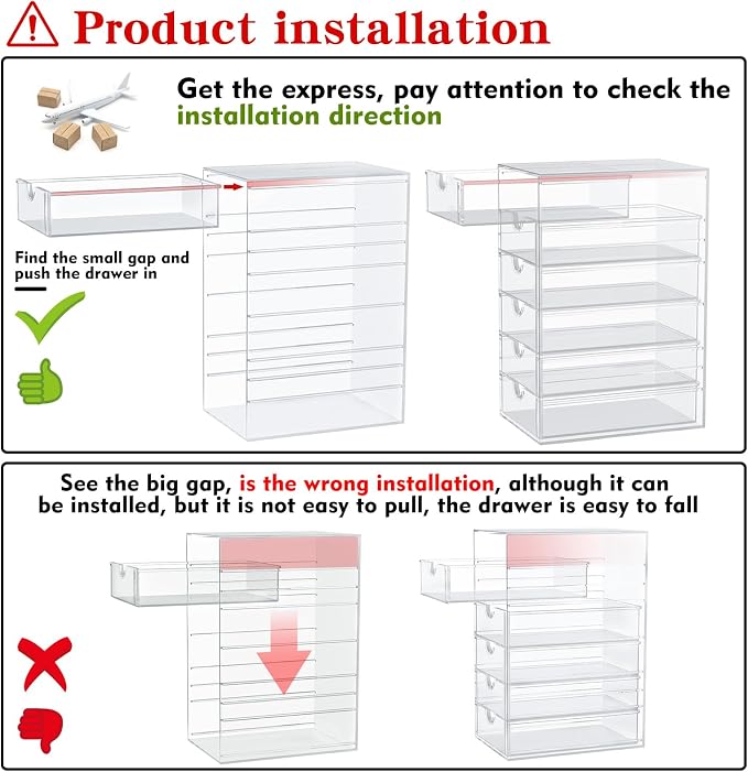 caktraie Makeup Organizer Storage - Image 8