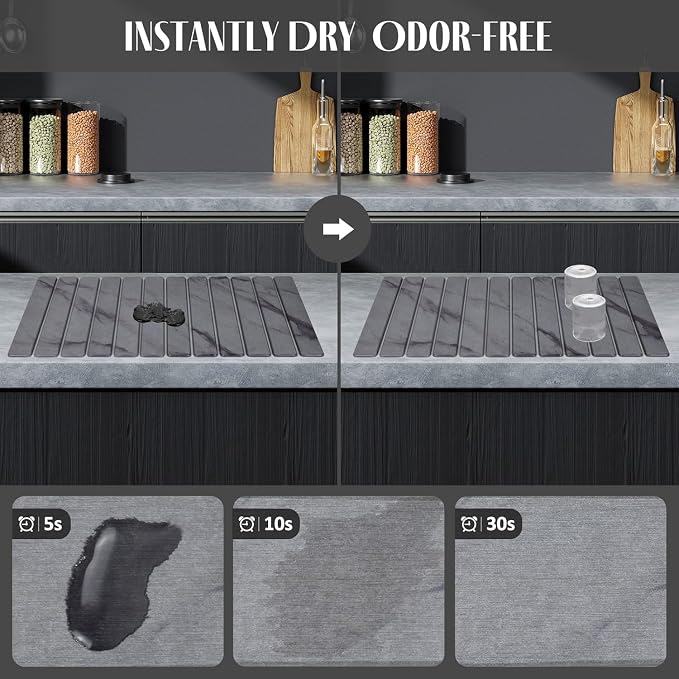 Extra Large Stone Dish Drying Mat - Image 2