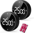 Digital Kitchen Timer, Large Display Magnetic Countdown Countup Timer, 3 Preset by SmartTimingforEveryMoment