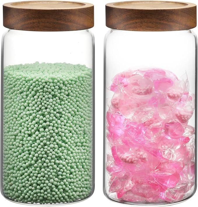 Glass Jar with Screw Top Lid 37oz Borosilicate Glass Spice Jars Seasoning - Image 5