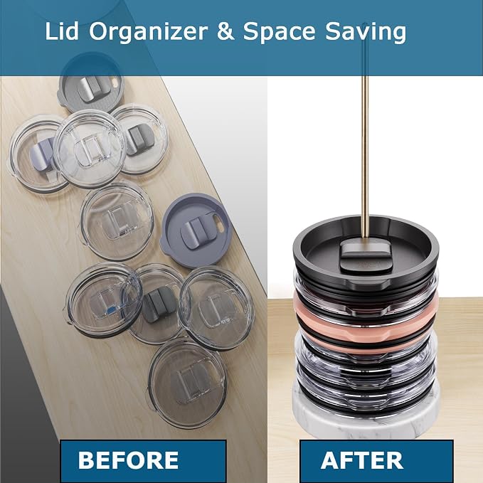 Stainless Steel Tumbler Lid Organizer - Image 3