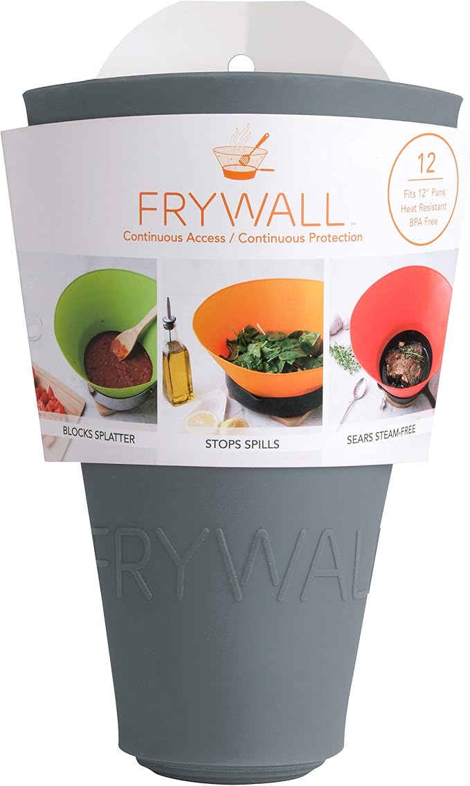 Frywall 12 - Charcoal - Splatter Guard, as Seen on Shark Tank - Image 2