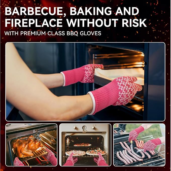 HandLove Aramid Heat Resistant BBQ Gloves – Grilling & Oven Gloves - Image 5
