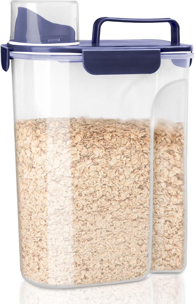 Komzon Rice Container, Airtight Rice Storage Container 10lb, Cereal Containers by Komzon