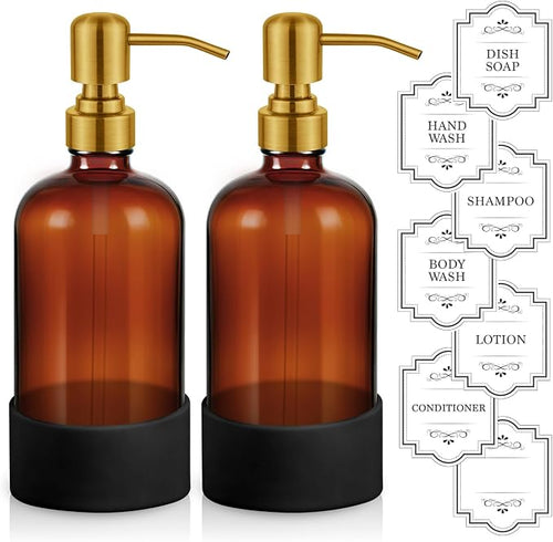 16 oz Hand and Dish Soap Dispenser Set by HomePicker