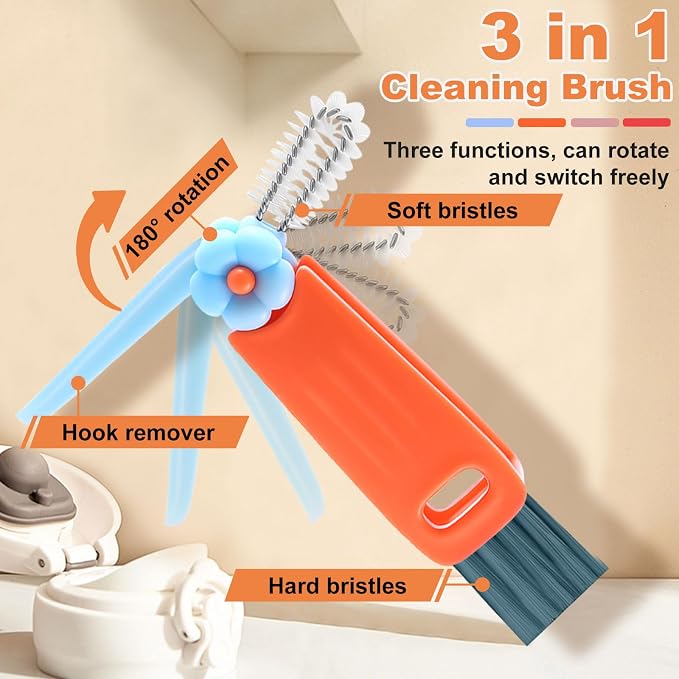 3 in 1 Cup Lid Cleaning Brush, Gap Cleaner Brushs - Image 5