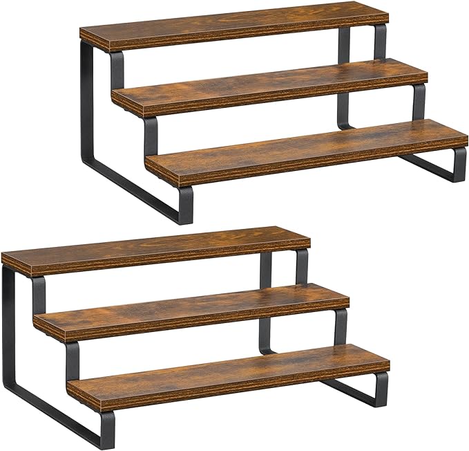 Giikin 3-Tier Spice Rack, 13.8 Inch Wood Countertop Spice Storage Holder by Giikin