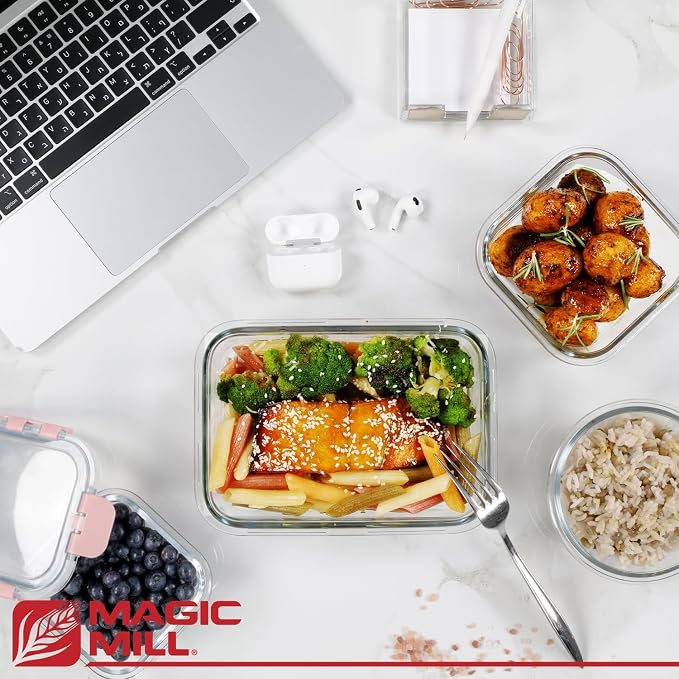 Magic Mill Premium Borosilicate Glass Food Storage Containers - Image 5