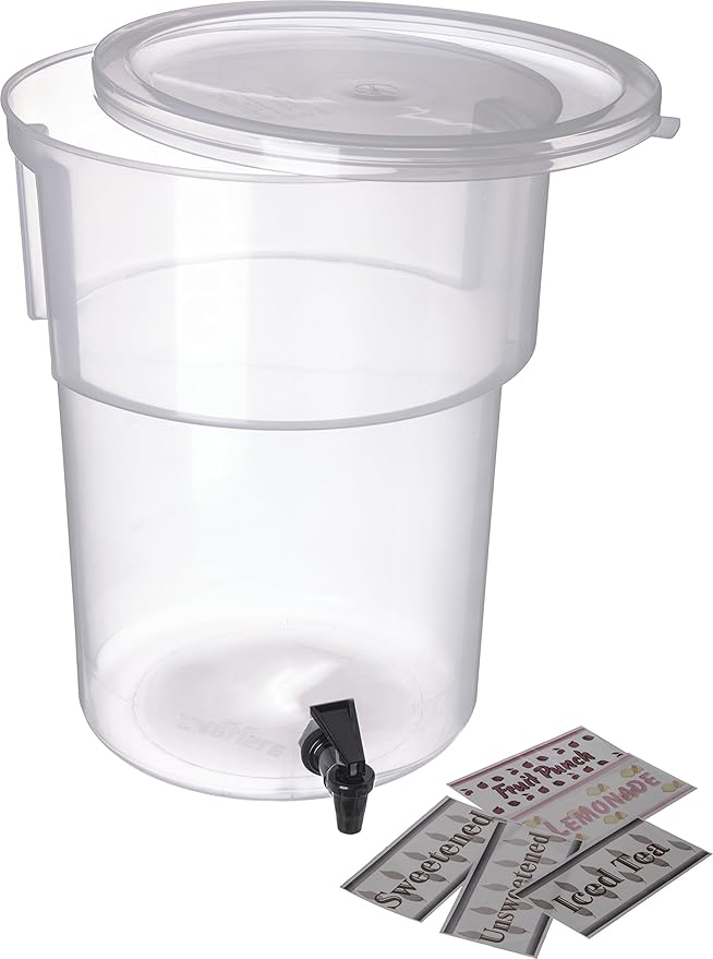 Carlisle FoodService Products Round Beverage Dispenser Drink Dispenser by CarlisleFoodServiceProducts