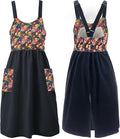 Uaussi Cotton Linen Apron Cross Back Work Apron by Uaussi
