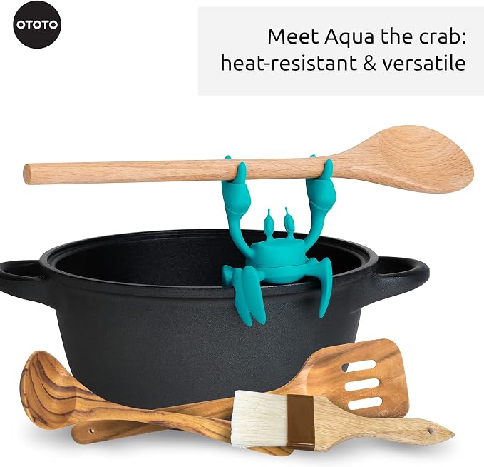 OTOTO Aqua the Crab Silicone Utensil Rest - Image 6