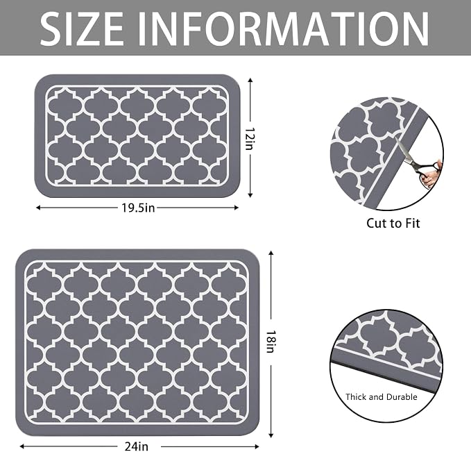 Dish Drying Mat for Kitchen Counter 2 Pack - Image 3