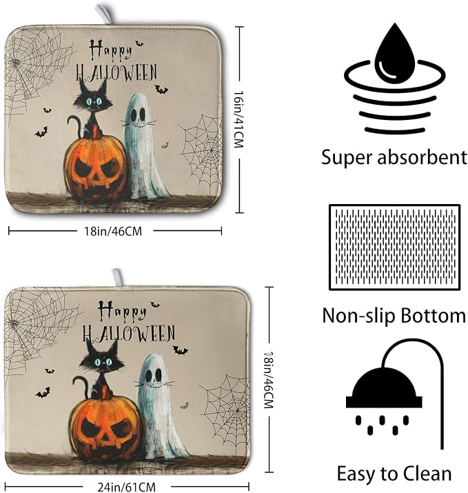 Happy Halloween Dish Drying Mat - Image 2
