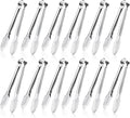12 Pack Small Serving Tongs, XEVOM Stainless Steel Sugar Tongs Mini Appetizers by XEVOM