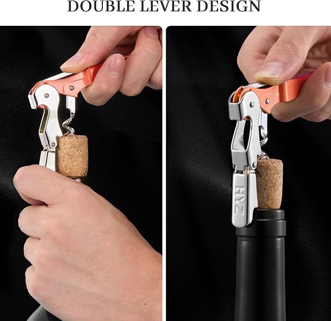 HYZ 2-Pack Wine Opener Waiter Corkscrew, Professional Wine Key - Image 4