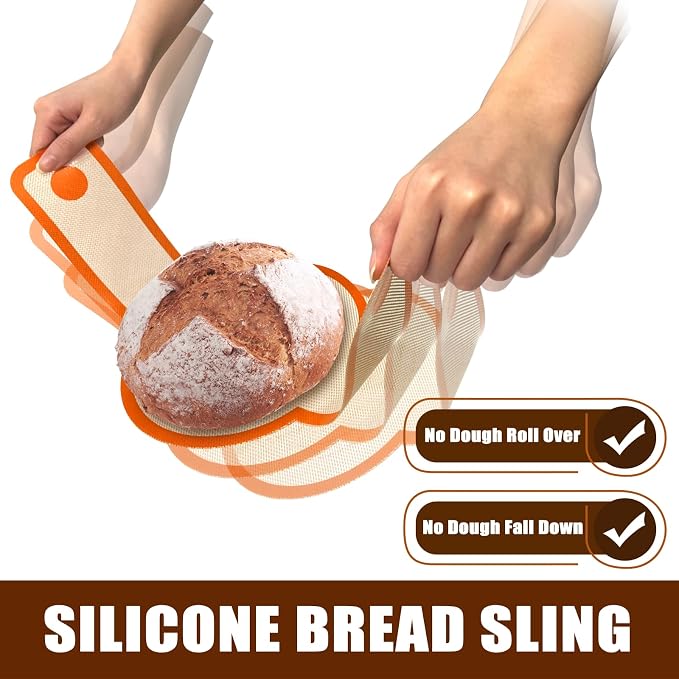 Silicone Bread Sling for Dutch Oven, Non-Stick & Easy to Clean Bread Baking Mat - Image 6