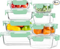 HOMBERKING 8 Pack Glass Food Storage Containers by HOMBERKING