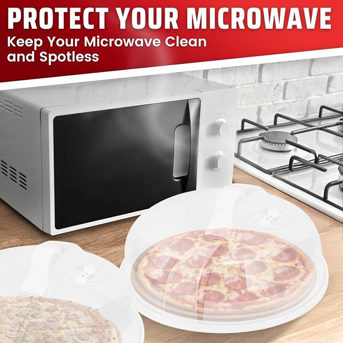 Flexzion 2 Pack 10.5 Inch Microwave Splatter Cover - Image 2