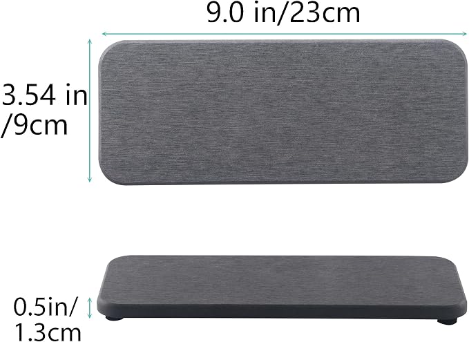 NiuYichee 2 Pcs Water Absorbing Stone Trays, Kitchen/Bathroom Sink Soap Dish - Image 3