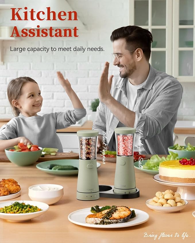 Electric Salt and Pepper Grinder Set - Image 8