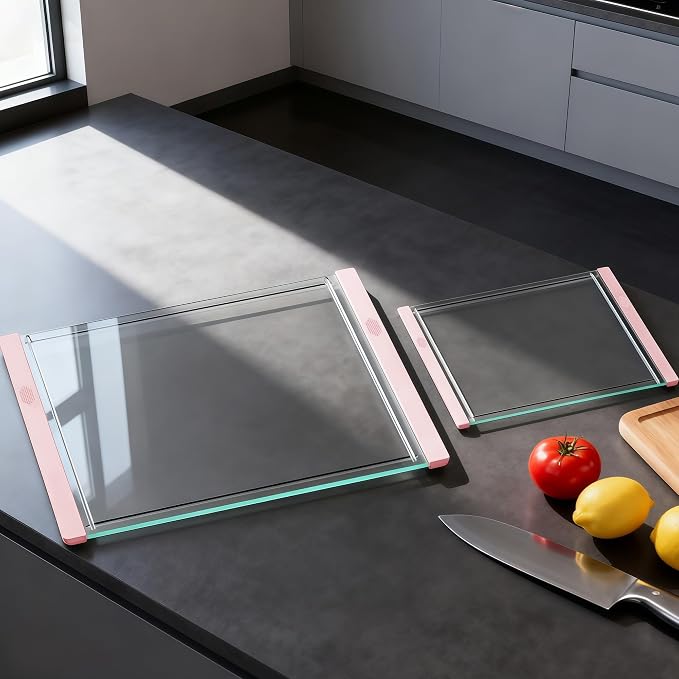 Tempered Glass Cutting Board Set by Glasscuisine