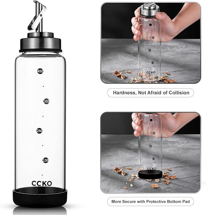 CCKO Glass Olive Oil Dispenser Bottle - Image 4