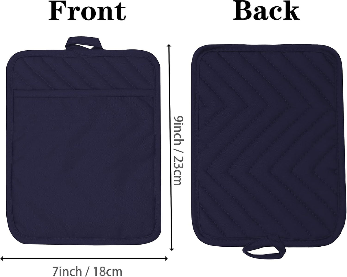 Oven Pot Holder with Pocket Cotton Heat Resistant Coaster Potholder