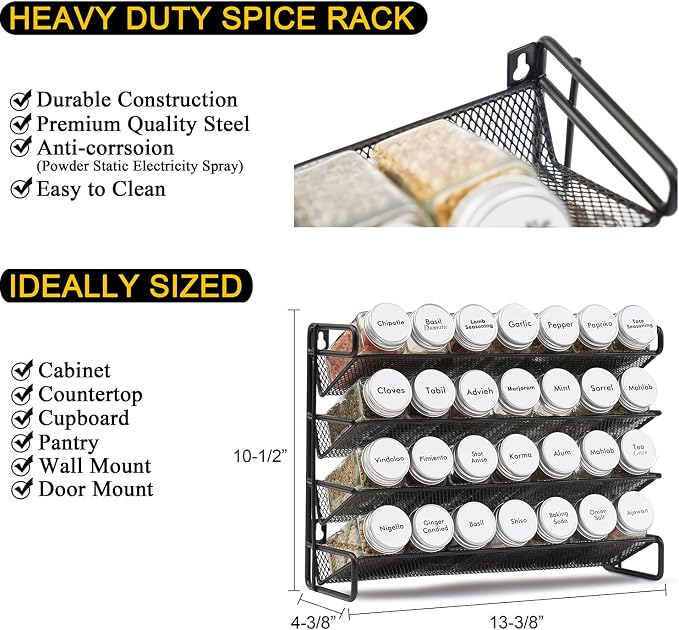 SpaceAid Spice Rack Organizer - Image 4
