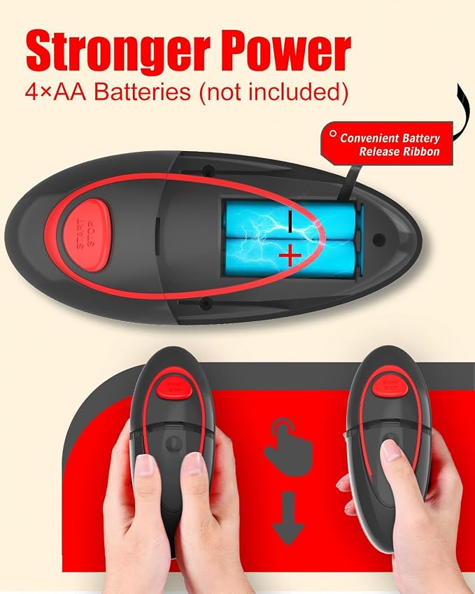 One Touch Electric Can Opener Fits Almost All Can Sizes - Image 4