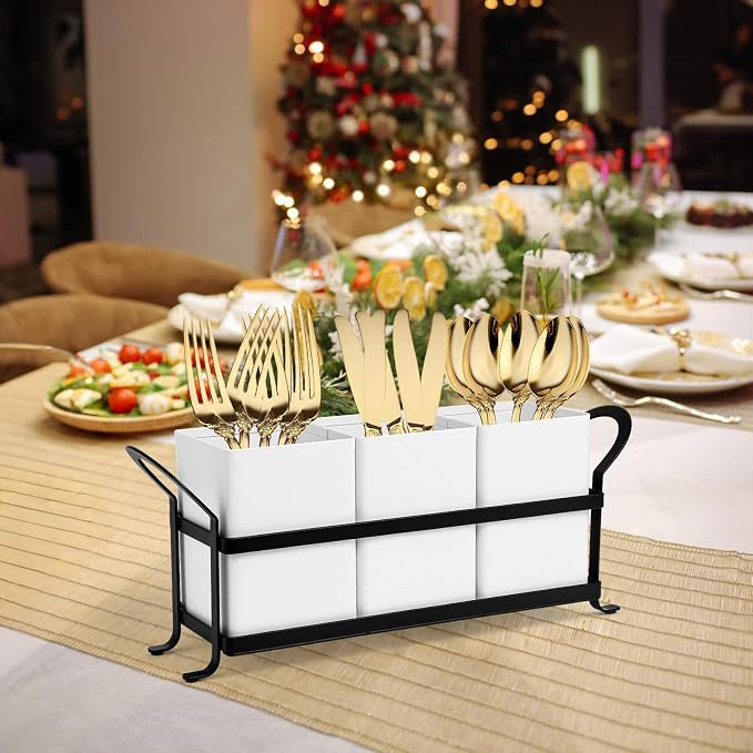 NelyBet Utensil Holder Silverware Caddy - Image 5
