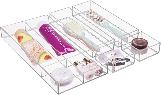 iDesign Clarity Plastic Drawer Organizer, Storage Container - Image 8