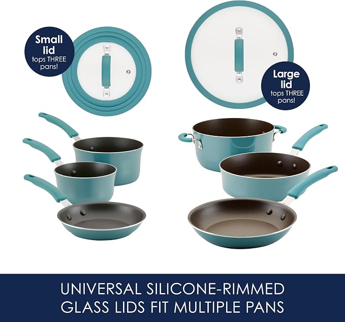 Rachael Ray Cook + Create Nonstick Cookware/Pots and Pan Set, 10 Piece - Image 6