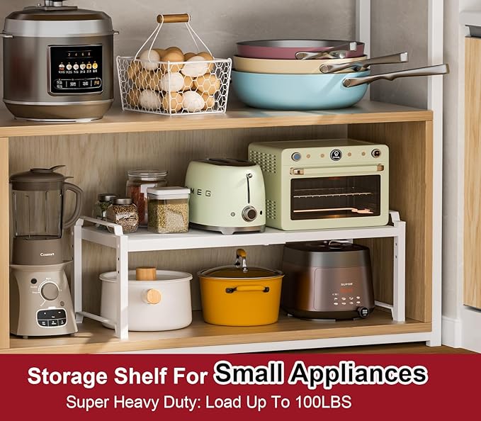 X-cosrack 12" Wide 100LBS Loading-Bearing Heavy Duty Kitchen Storage Shelf - Image 5