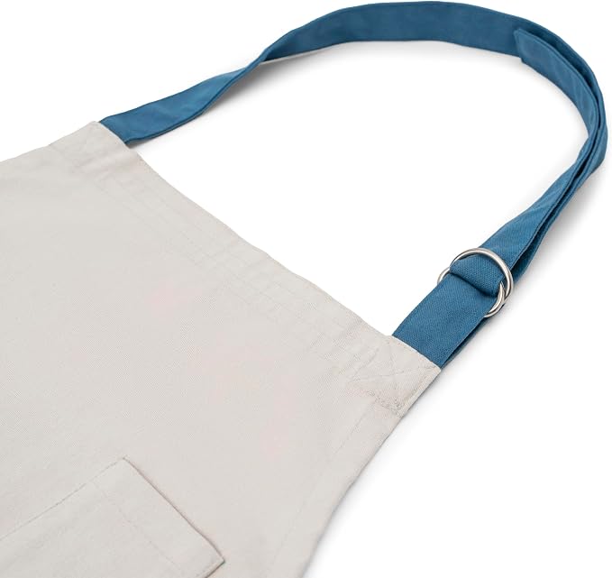 Cotton Canvas Apron for Women & Men – Adjustable Neck Strap & Waist Ties - Image 7