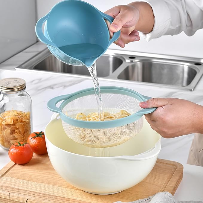 Plastic Mixing Bowls Set 8/10 PCS - Image 3