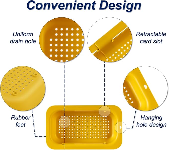 Extendable Sink Colander Strainer Basket - Image 6