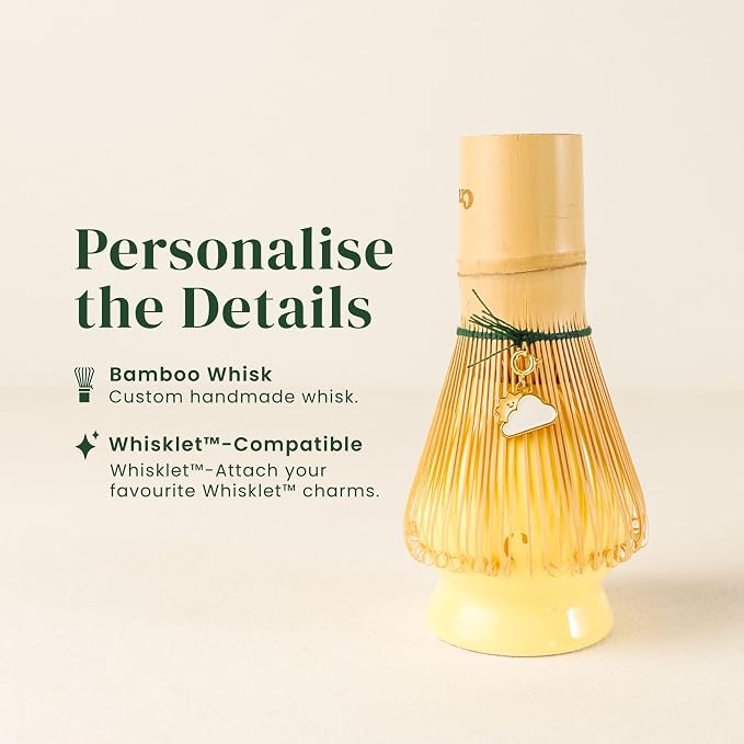 Crafti Matcha Whisk Set | Golden Hour 6-Piece Matcha Kit | Matcha Bowl - Image 4